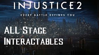 Injustice 2 All Stage Interactables [upl. by Deva]