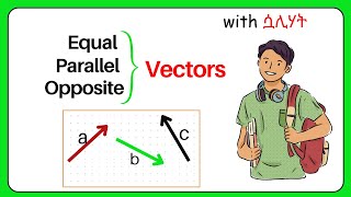 በአማርኛ Types of Vectors Equal opposite and Parallel vectors [upl. by Arteid]