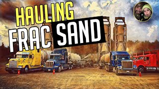 Oilfield Trucking Hauling Frac Sand [upl. by Maltzman]