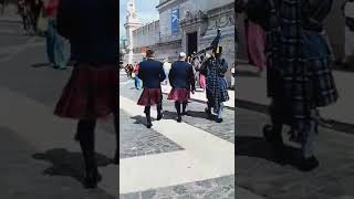 Piper amp kilties marching through Rome  pipe major Nick MacVicar [upl. by Jeanne]