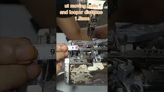 flat lock machine ut moving knife and looper position [upl. by Clyte]