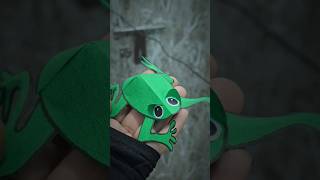 How to make frog using paper sheet  Paper craft idea for kids viralshort craft diy trending [upl. by Akimahc]