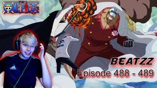 ONE PIECE Episode 488 amp 489 Blind Reaction  Shanks Stops The War [upl. by Eisse]