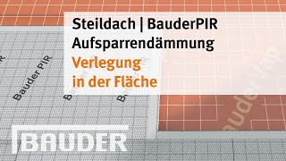 Aufsparrendämmung Verlegung in der Fläche [upl. by Cora]