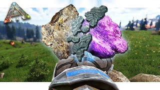 Where to Find Element Shards Ore amp Ambergris on ARK Fjordur [upl. by Ardnauqal]