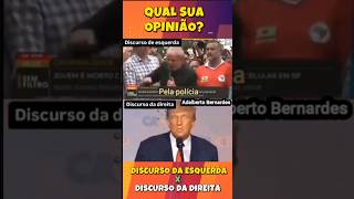 DISCURSO DA DIREITA X DISCURSO DA ESQUERDA [upl. by Northey]