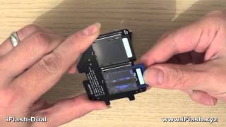 iFlashDual  iPod Dual SDXC Adapter [upl. by Vidovik283]