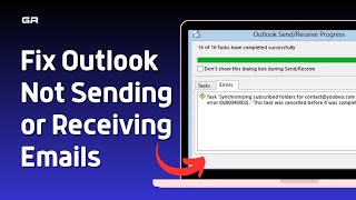 Fix Outlook Not Sending or Receiving Emails in 2 EASY STEPS 2024 [upl. by Eiralav]