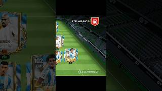 Argentina 110 Ovr Squad ☠️🇦🇷 fifamobile fcmobile fifa efootball fifa23 shorts [upl. by Walling]