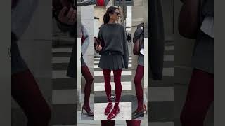 Easy Ways to Rock Maroon How to style maroon stockingsStockings This Season ❤️‍🔥 [upl. by Savadove]