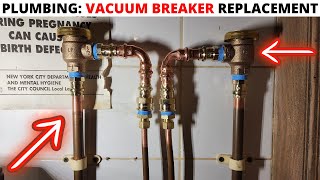 Plumbing Vacuum Breaker ReplacementInstallation Lead Free Anti Siphon Vacuum Breaker Valve [upl. by Banna]