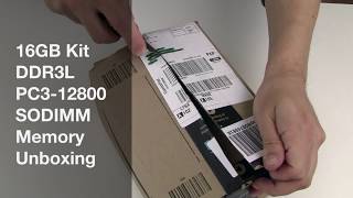 16GB Kit DDR3L 1600MHz PC312800 SODIMM Memory Unboxing [upl. by Sevy589]