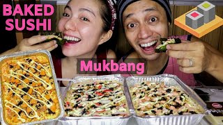 BAKED SUSHI MUKBANG Bakit Nga Ba Trending ft Casabites [upl. by Shugart474]