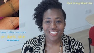 STORYTIME MY LASER TATTOO REMOVAL EXPERIENCE wPULSE LIGHT CLINIC TATTOO REMOVAL ON DARK SKIN [upl. by Norrahc]