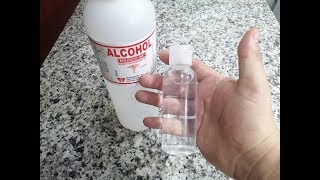 COMO HACER ALCOHOL DESINFECTANTE CASERO efectivo ¡fácil [upl. by Naired]