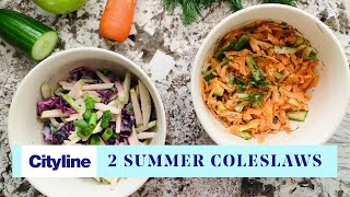 2 guthealthy summer coleslaw recipes [upl. by Buller]