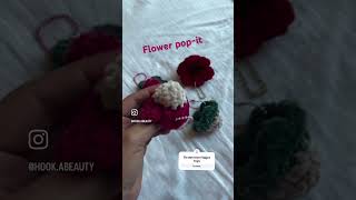 Flower Popit freepattern by CrochetWithCourt youtubeshorts fidgettoys stressrelief crochet [upl. by Rocky]