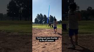 New Baseball Bat practice swings during off season [upl. by Conner]