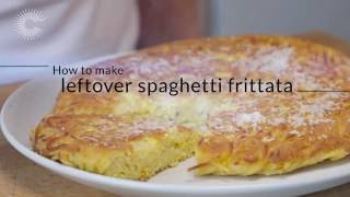 How to make leftover spaghetti frittata [upl. by Asir]