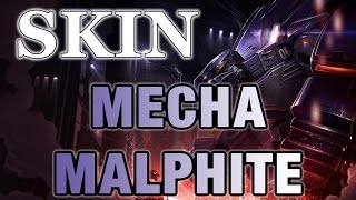 Mecha Malphite Skin Spotlight  LOL PBE  Gros Caillou En Metal   League Of Legends [upl. by Imotas]