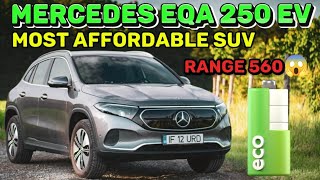 Mercedes EQA 250 review  Mercs most affordable EV  First Look 🔥🔥 [upl. by Hegyera]