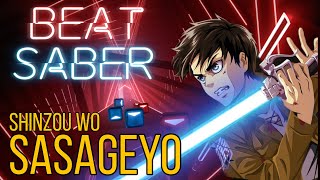 Linked Horizon  Shinzou wo Sasageyo Attack on Titan OST in Beat Saber Expert [upl. by Torrence192]