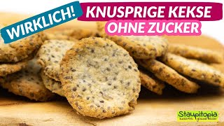 Wirklich knusprige Kekse ohne Zucker [upl. by Ennywg712]