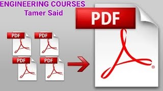 كيفية دمج أكثر من ملف بي دي اف pdf بملف واحد و بدون برامج pdf joiner [upl. by Hett]