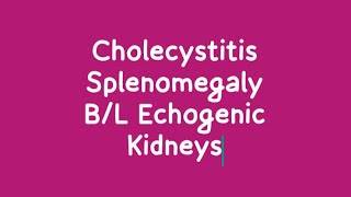 Splenomegaly  Cholecystitis  Parenchymal Change on Ultrasound [upl. by Enreval985]