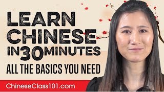 Learn Chinese in 30 Minutes  ALL the Basics You Need [upl. by Marsha]