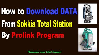 How to Download DATA from Sokkia Total StationSokkia Data Transfer [upl. by Condon]