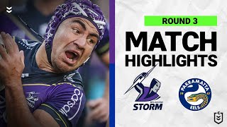 Melbourne Storm v Parramatta Eels  Match Highlights  Round 3 2022  NRL [upl. by Mcdermott]