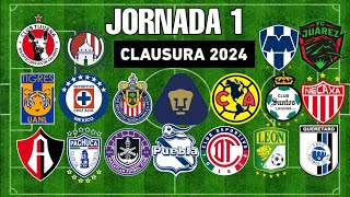 ✅️JORNADA 1 LIGA MX 2024 🇲🇽🇲🇽 [upl. by Ladnyk]