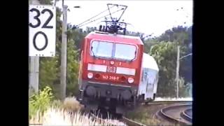 Bahnalltag in Großenhain JuniJuli 2000 [upl. by Ardnassak]