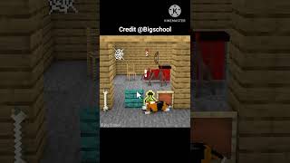 Dog Ki Madat karo 😱  video credit by BigSchoolMinecraft shorts minecraft shortsminecraft [upl. by Turino]