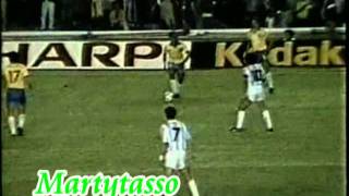 Romário Caneta em Maradona Argentina 0 X 2 Brasil Copa América 1989  narração internacional [upl. by Socin]