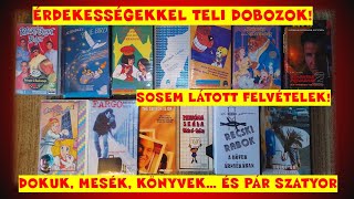 VHS UNBOXING 58  RITKA DOKUK MESÉK ÉS PÁR MOKÉPES SZATYOR [upl. by Ailemak942]