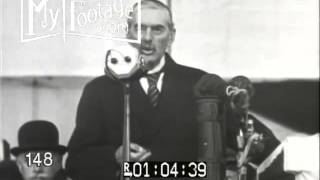 1939 English Prime Minister Chamberlain Famous Speech Regarding Germany [upl. by Martainn]