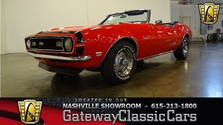 1968 Chevrolet Camaro Convertible Gateway Classic Cars Nashville850 [upl. by Marty]