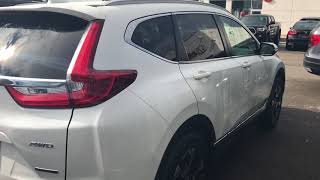 White Honda CRV Touring 2018  Pickering Honda Dealership [upl. by Obnukotalo416]