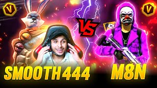 Smooth444 vs M8N Insane Battle 🔥  Garena Free Fire [upl. by Noir]