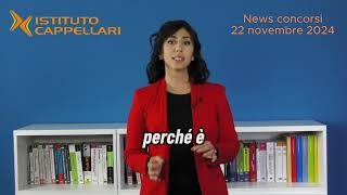 News concorsi 22 novembre 2024 [upl. by Finstad962]