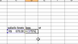 Aprenda Como Calcular o Salário no Excel [upl. by Hsina976]