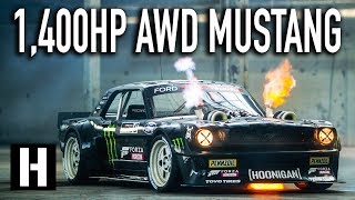 Ken Blocks 1400hp AWD Ford Mustang Hoonicorn V2 Straight from Gymkhana TEN [upl. by Narton]