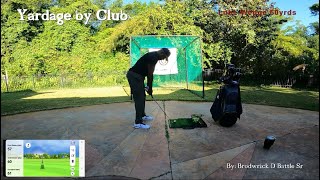 Yardage by Club Backyard golfing [upl. by Ramsay594]