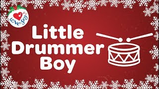 Little Drummer Boy with Lyrics Christmas Carol and Christmas Song [upl. by Buatti]