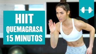 Rutina HIIT para adelgazar 15 minutos en Casa  HIIT Quema Grasa [upl. by Flosser684]