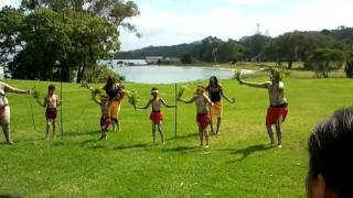 Straddie Island Aboriginies Performing [upl. by Aylmer187]