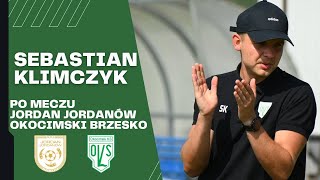 Sebastian Klimczyk po meczu Jordan Jordanów  Okocimski Brzesko 010924 [upl. by Olmstead485]