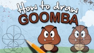 How to Draw a Goomba  The Lonely Goomba [upl. by Tesler]